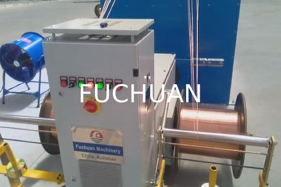 医療機器・航空宇宙用錫メッキ銅線撚り線機 ダブルヘッド 5.5Kw