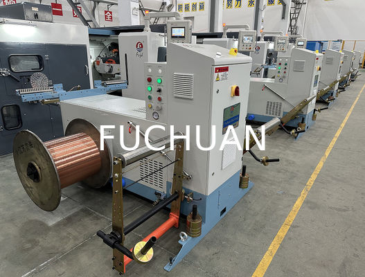 左右撚り方向銅線撚り合わせ機、銅線径0.08mm～0.64mm、224本撚り合わせに適しています